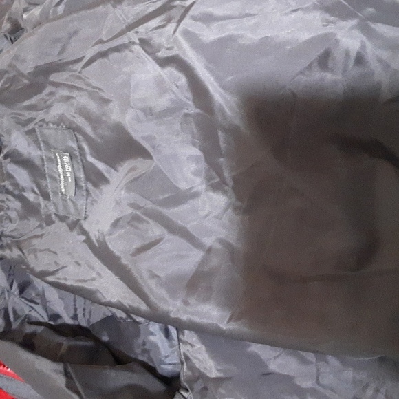 Eddie Bauer kids rain Windbreaker jacket M 10/12 gray hooded zipper outdoor - Picture 7 of 12